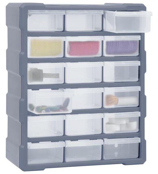 Organizér s 18 středně velkými zásuvkami 38 x 16 x 47 cm 149598