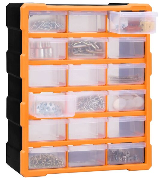 Organizér s 18 středně velkými zásuvkami 38 x 16 x 47 cm 149597