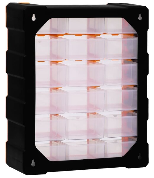 Organizér s 18 středně velkými zásuvkami 38 x 16 x 47 cm 149597