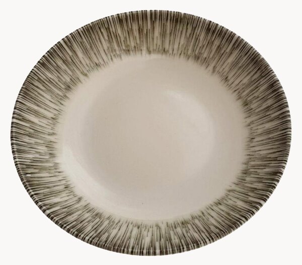 Sada hlubokých talířů z porcelánu Kaki, 6 dílů