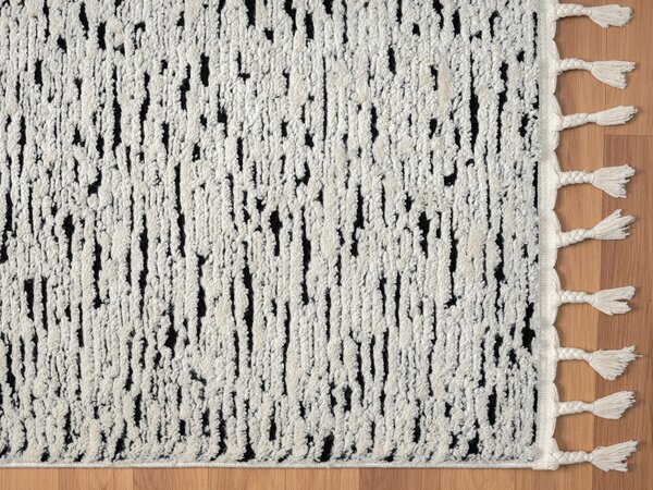 My Flair, Kusový koberec Moroccan Spirit schwarz, 100x200, černobílá, ložnice