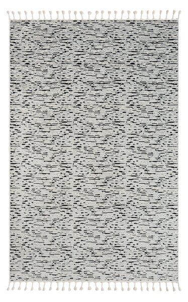 My Flair, Kusový koberec Moroccan Spirit schwarz, 100x200, černobílá, ložnice