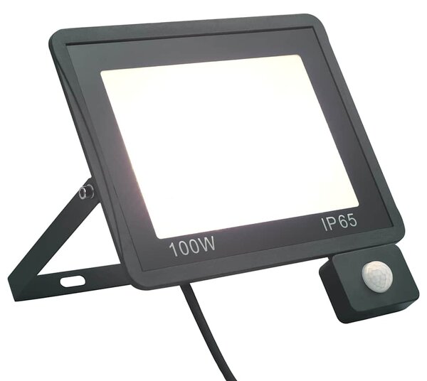 LED reflektor se senzorem 100 W studené bílé světlo 149632