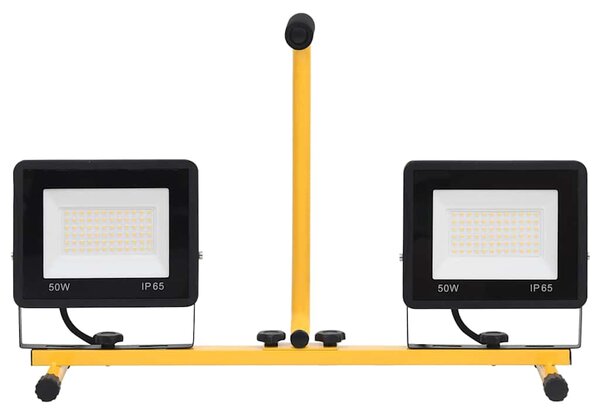 LED reflektor s rukojetí 2 x 50 W teplé bílé světlo 149646