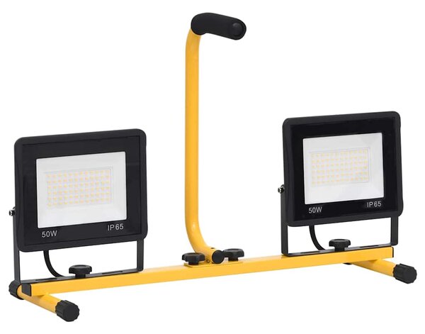 LED reflektor s rukojetí 2 x 50 W teplé bílé světlo 149646