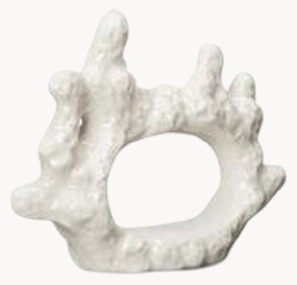 Sada porcelánových kroužků na ubrousky Coral, 6 dílů