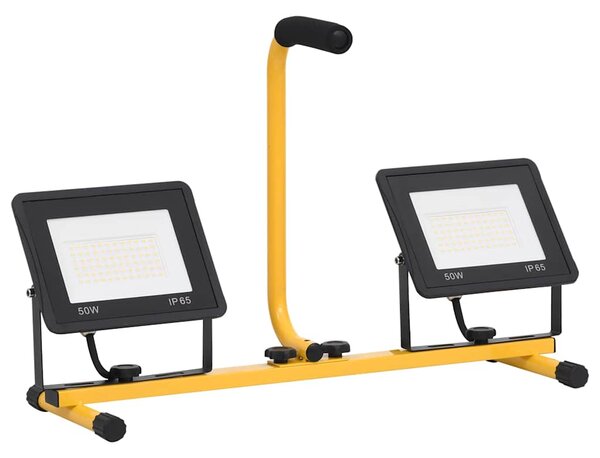 LED reflektor s rukojetí 2 x 50 W teplé bílé světlo 149646
