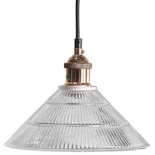 Závěsná lampa CURONE Sklo Měděná