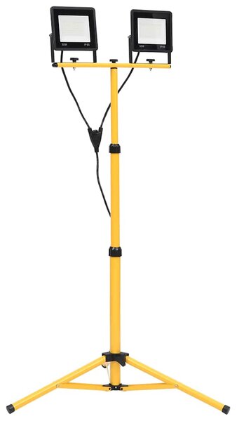 LED reflektor se stojanem 2 x 50 W studené bílé světlo 149661