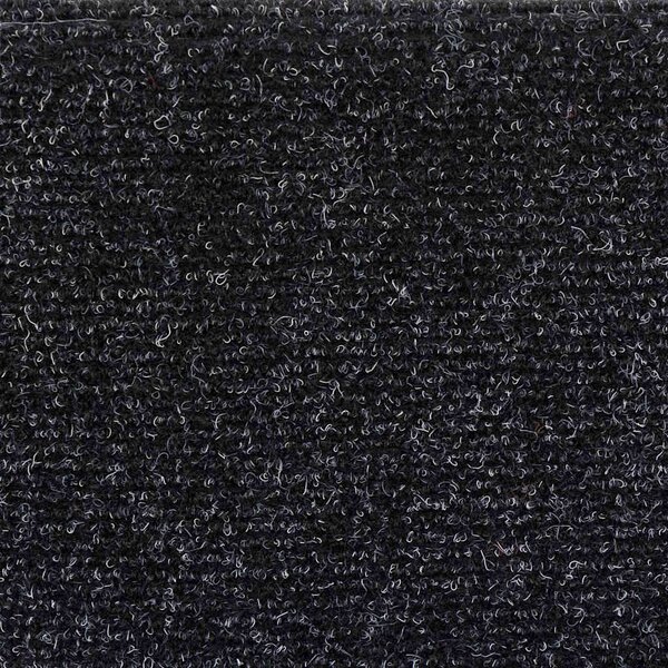 Schodové rohože samolepicí 5 ks 56 x 17 x 3 cm černé, půlkulaté 149678