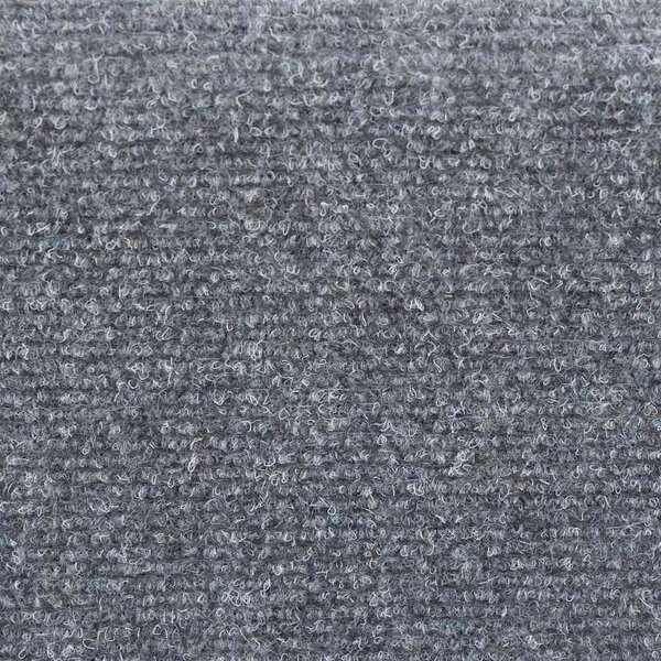 Schodové rohože samolepicí 5 ks 56 x 17 x 3 cm světle šedé půlkulaté 149680