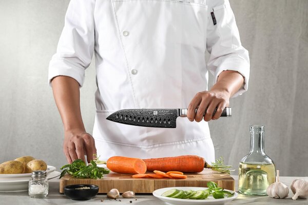Santoku nůž XinZuo Ji X08E 7"