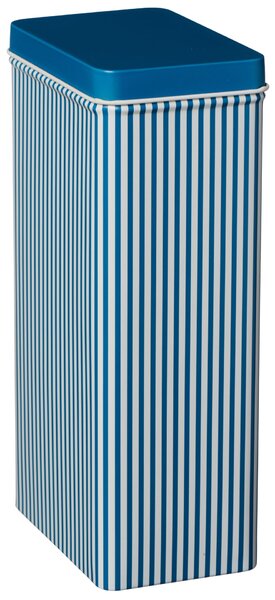 Plechová dóza s víkem Blue Stripes Tall