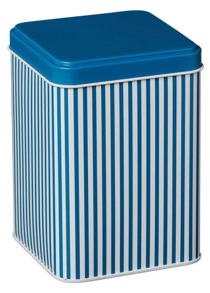 Plechová dóza s víkem Blue Stripes