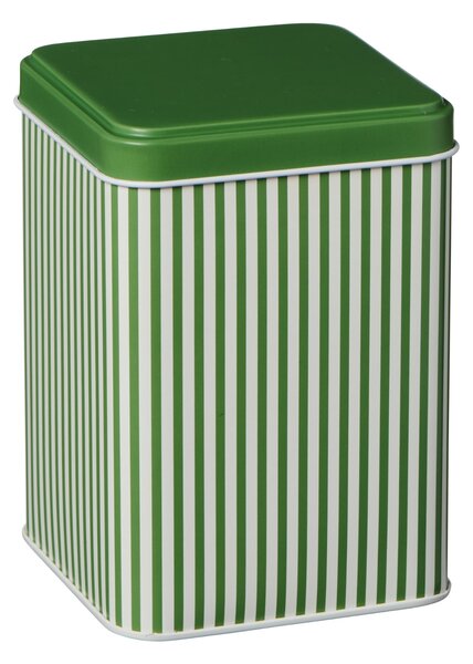 Plechová dóza s víkem Green Stripes