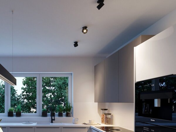 LED2 21507333DT KLIP zápustné bodové svítidlo nastaviteľné LED D77mm 11W/770lm 3000K TRIAC černá, černá