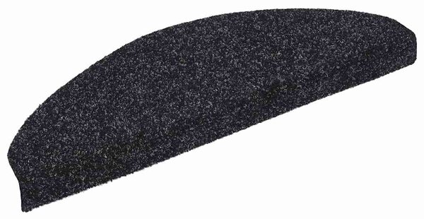 Schodové rohože samolepicí 5 ks 65 x 21 x 4 cm černé, půlkulaté, velké 149702