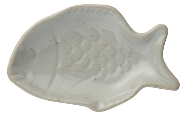 Kameninový talířek Fish šedá