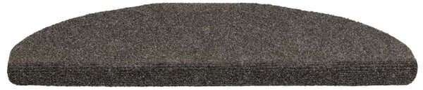 Schodové rohože samolepicí 5 ks 65 x 21 x 4 cm antracitové, půlkulaté, velké 149714