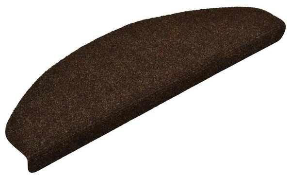 Schodové rohože samolepicí 5 ks 65 x 21 x 4 cm hnědé, půlkulaté, velké 149712