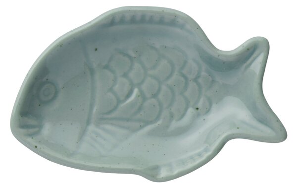 Kameninový talířek Fish šedá