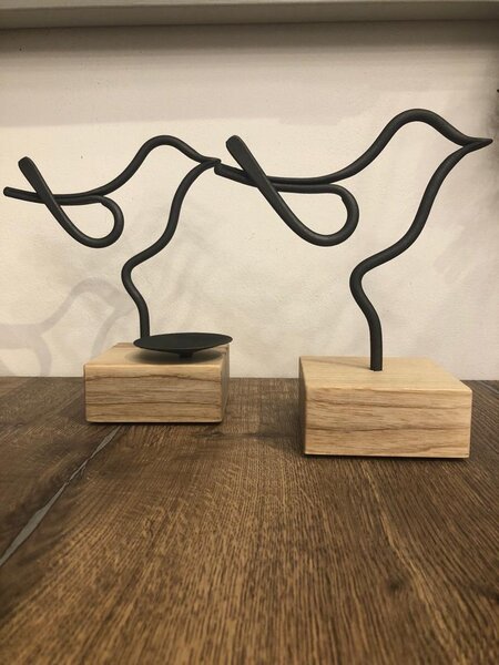 Kovaná dekorace ptáčka Design: Bez kalíšku