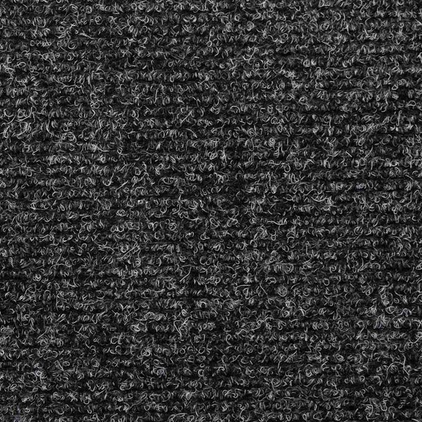 Schodové rohože samolepicí 5 ks 65 x 21 x 4 cm tmavě šedé s obdélníkovým okrajem 149724