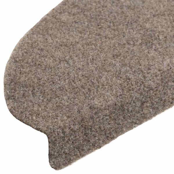 Schodové rohože samolepicí 5 ks 65 x 21 x 4 cm béžové, půlkulaté, velké 149716