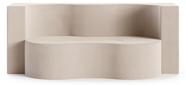 Rozkládací pohovka TWIST BÉŽOVÁ SZTRUKS 120x200