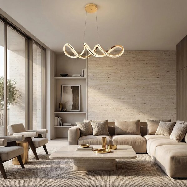 Toolight Závěsné LED osvětlení Modern G154-CP zlaté