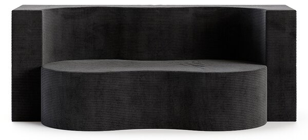 Rozkládací pohovka TWIST ČERNÁ SZTRUKS 120x200