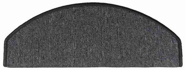 Schodové rohože 10 ks 65 x 24 x 4 cm antracitové, půlkulaté, velké 149751