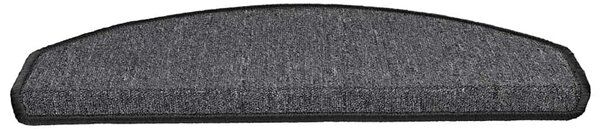 Schodové rohože 10 ks 65 x 24 x 4 cm antracitové, půlkulaté, velké 149751