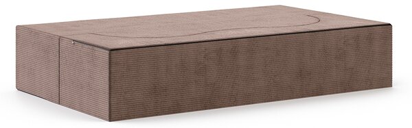 Rozkládací pohovka TWIST HNĚDÁ SZTRUKS 120x200