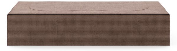 Rozkládací pohovka TWIST HNĚDÁ SZTRUKS 120x200