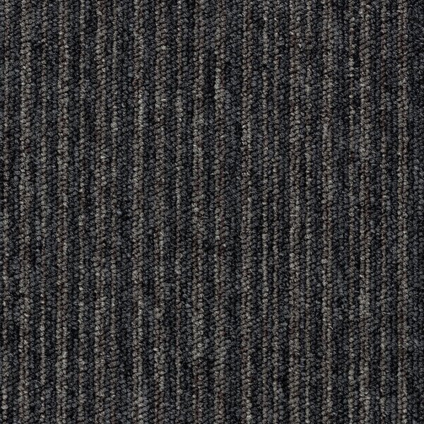 Kobercové čtverce Essence Stripe 2932 - černý - 50x50 cm