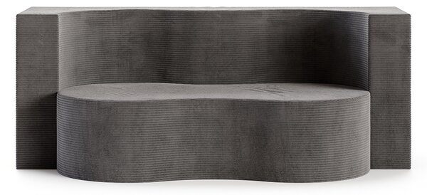 Rozkládací pohovka TWIST TMAVĚ ŠEDÁ SZTRUKS 120x200