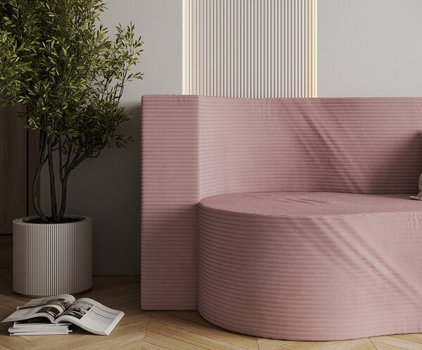 Rozkládací pohovka TWIST RŮŽOVÁ SZTRUKS 120x200