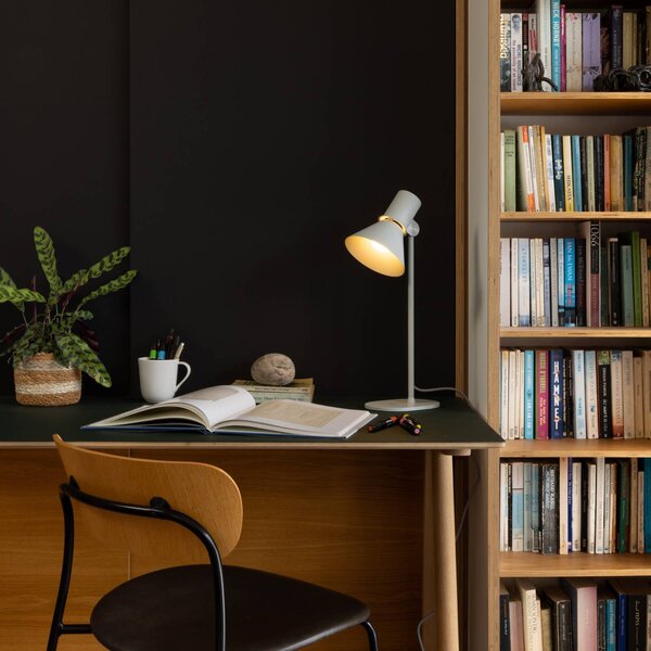 Anglepoise Stolní lampa typu 80 T1, GRAU, 48 cm, kovová, Hliník / šedá / zinek, Obývací pokoj / jídelna, Hliník, Design