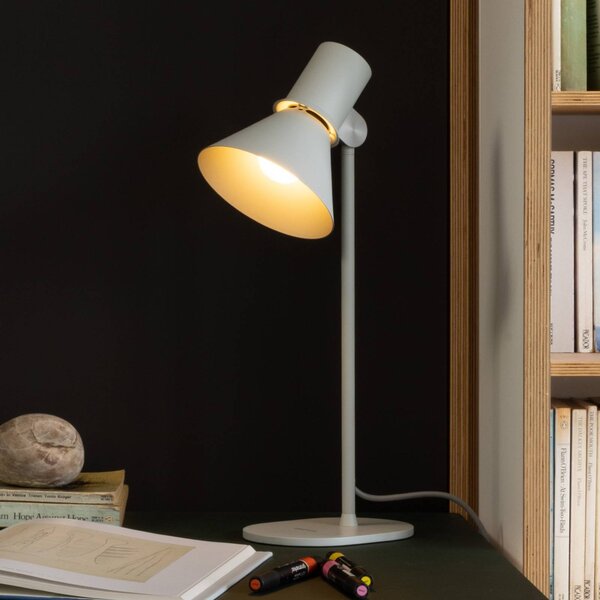 Anglepoise Stolní lampa typu 80 T1, GRAU, 48 cm, kovová, Hliník / šedá / zinek, Obývací pokoj / jídelna, Hliník, Design