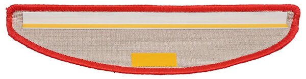 Schodové rohože 10 ks 56 x 17 x 3 cm červené, půlkulaté 149797