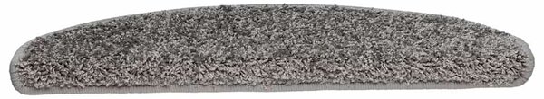 Schodové rohože 10 ks 65 x 21 x 4 cm šedé, půlkulaté, velké 149799