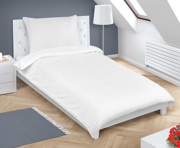 BELLATEX Povlečení bavlněné s hotelovou kapsou Bílá 140x200, 70x90 cm