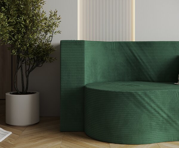 Rozkládací pohovka TWIST ZELENÁ SZTRUKS 120x200