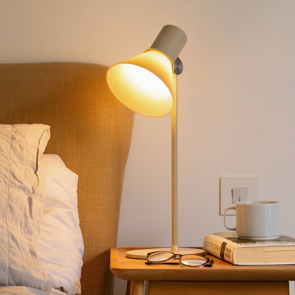 Anglepoise Stolní lampa typ 80 T1, béžová, 48 cm, sklo, Krémová / jantar, Obývací pokoj / jídelna, Hliník, Design