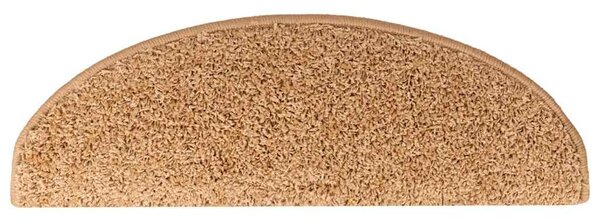 Schodové rohože 10 ks 65 x 21 x 4 cm béžové, půlkulaté, velké 149803