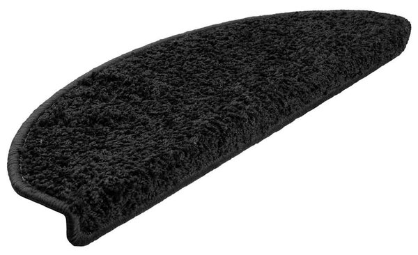 Schodové rohože 10 ks 65 x 21 x 4 cm černé, půlkulaté, velké 149801