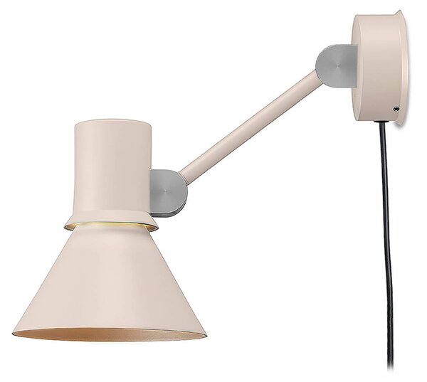 Anglepoise Nástěnné světlo typu 80 W2, béžové, Ø 15 cm, se zástrčkou, stmívatelný, Krémová / jantar, Obývací pokoj / jídelna, Hliník, Design