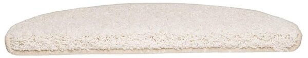 Schodové rohože 10 ks 65 x 21 x 4 cm bílé, půlkulaté, velké 149811