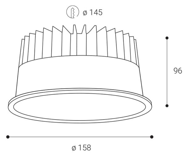 LED2 2096231 Zápustné svítidlo VIGO L, W 16-37W 3000K bílá